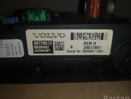 Volvo 30728512 V60 2011 Fuse Box