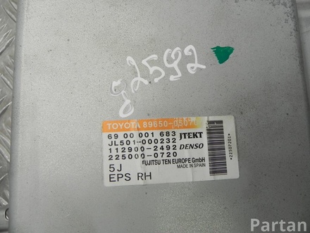 Toyota 89650-05070, 69 00 001 683 / 8965005070, 6900001683 AVENSIS Saloon (_T27_) 2010 Power Steering control unit