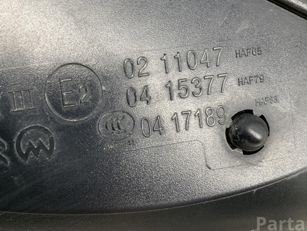 Citroën 0417189, 0415377,0211047 / 0417189, 0415377, 0211047 C3 III (SX) 2019 Outside Mirror Right adjustment electric Heated