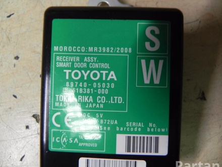 Toyota 89740-05030 / 8974005030 AVENSIS Estate (_T27_) 2010 Control unit for door Left Front