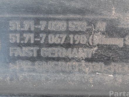 BMW 51.71-7020533 51.71-7067198 / 5171702053351717067198 1 (E87) 2009 Engine under tray