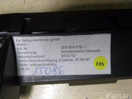 Volkswagen 3D0 959 676 J / 3D0959676J PHAETON (3D_) 2006 Multiple switch