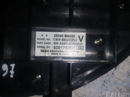 Nissan 28395BA020 PRIMERA (P12) 2006 Control Unit, air conditioning