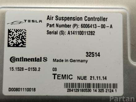 Tesla 600641300A MODEL S 2013 Control unit, air suspension