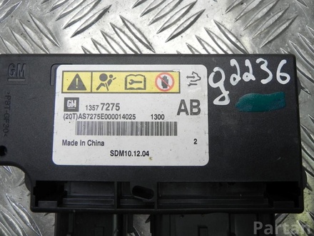 Vauxhall 13577275 MERIVA Mk II (B) 2011 Air bag control module