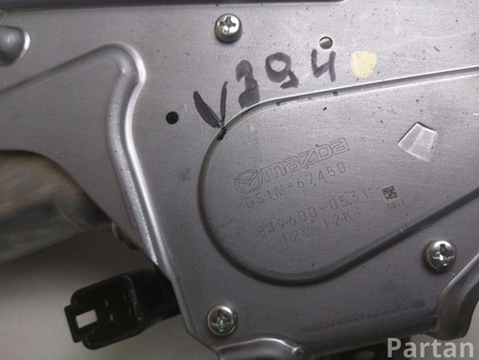 Mazda GS1M-67450 / GS1M67450 6 Saloon (GH) 2008 Wiper Motor Rear